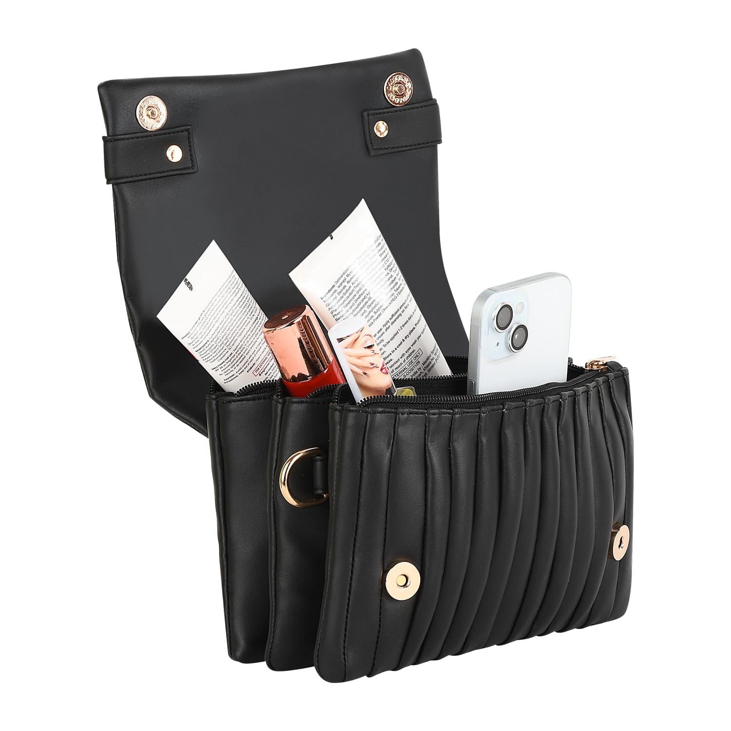 Sentinel Black Sling Bag - Design: Striped