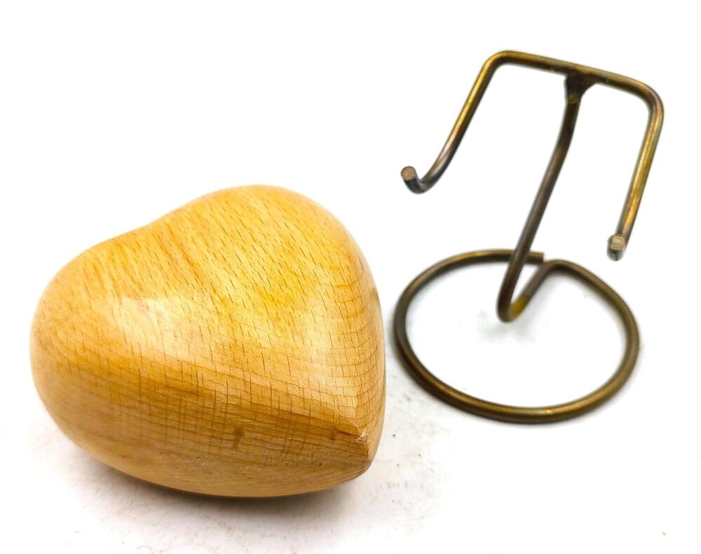Wooden Finish on Metal Heart Shaped keepsake Cremation Urn for Ashes Memorial Gifts Funeral Urns