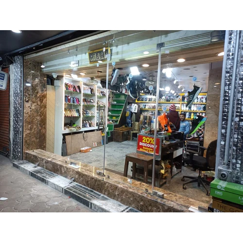 Toughened Glass Doors Partition - Color: Transparent