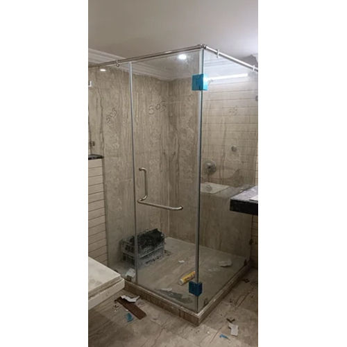 Toughened Glass Bathroom Partition - Color: Transparent