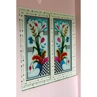Color Coated Aluminium Sliding Window - Color: White
