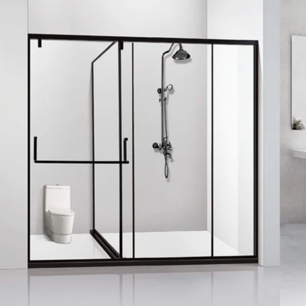 Touughend Glass Shower Enclosure And Accessories - Door Type: Sliding