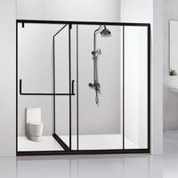 Touughend Glass Shower Enclosure And Accessories - Door Type: Sliding