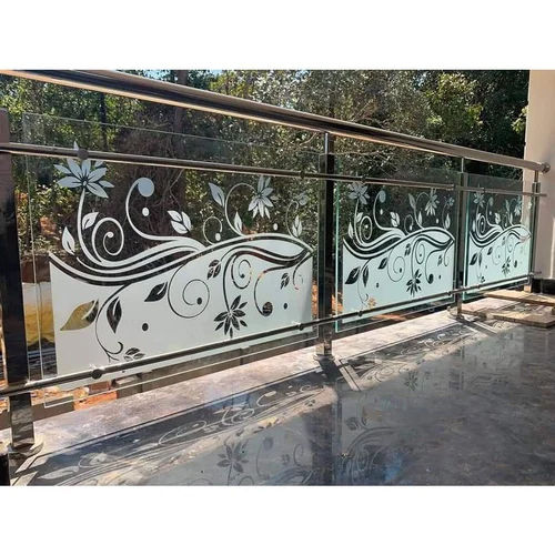 Toughened Glass Balcony Railing - Color: Colorless