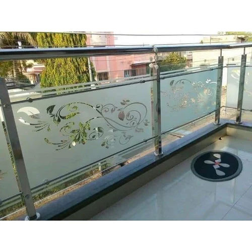 Stainless Steel Glass Railing - Color: Colorless