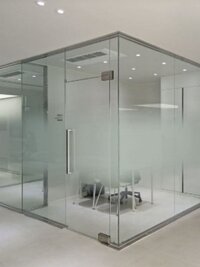 Toughened Glass Canopy - 2mm Thick Glass Panels | Transparent Elegant Design For Residential And Commercial Use