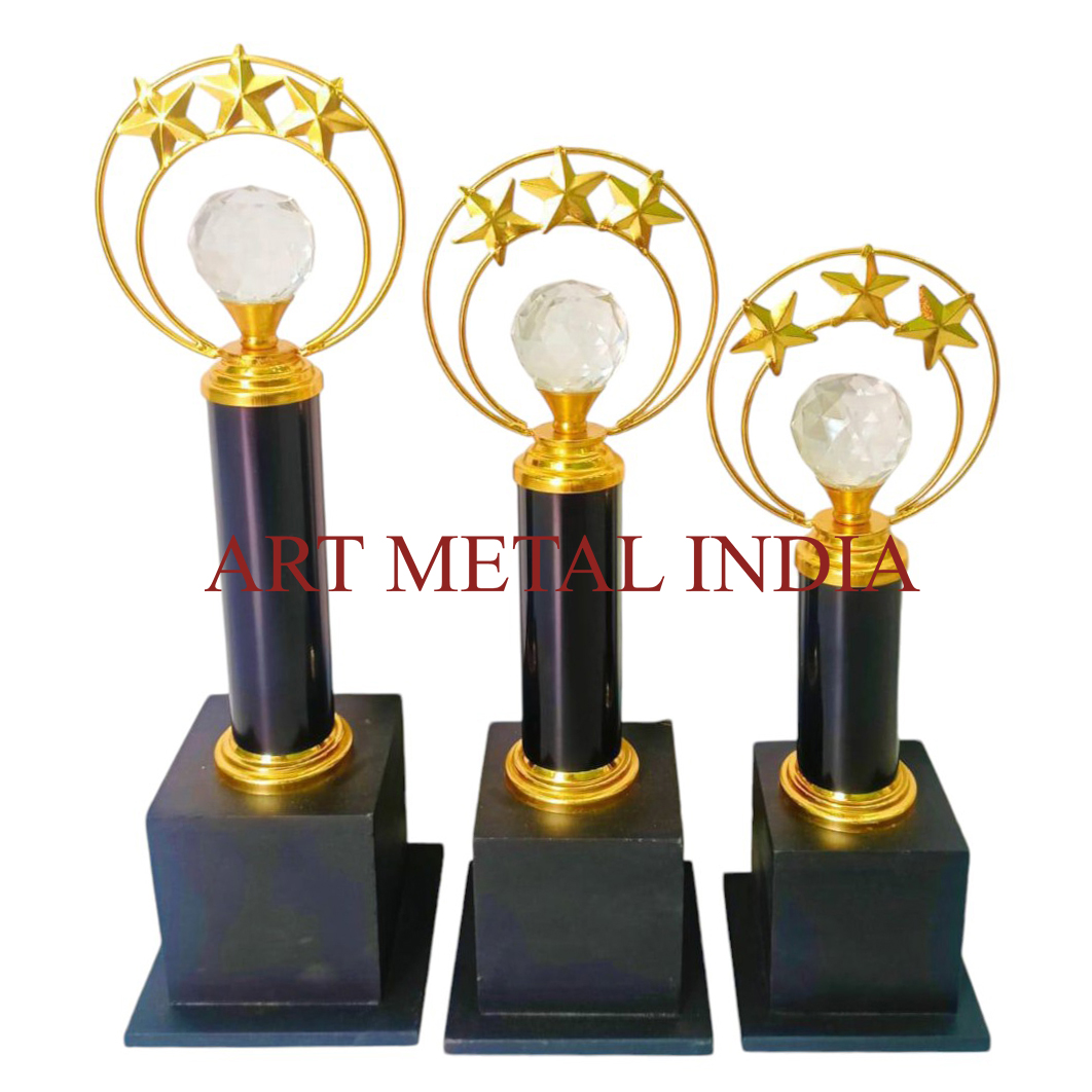 Metal Star Diamond Trophy #501 - Color: Various Colors