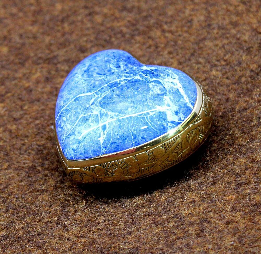 Brass heart keepsake Urn for Ashes
