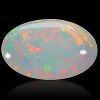 Oval Opal Gemstones (dudhiya Patthar) - Color: White