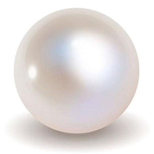 White Pearl Gemstone (Moti) - Hardness: Rigid