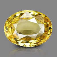Yellow Sapphire Gemstone (pookhraj) - Color: White