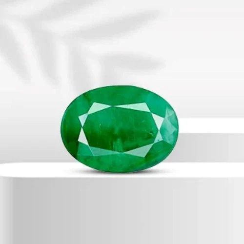 Green Emerald Gemstone (Panna) - Color: White