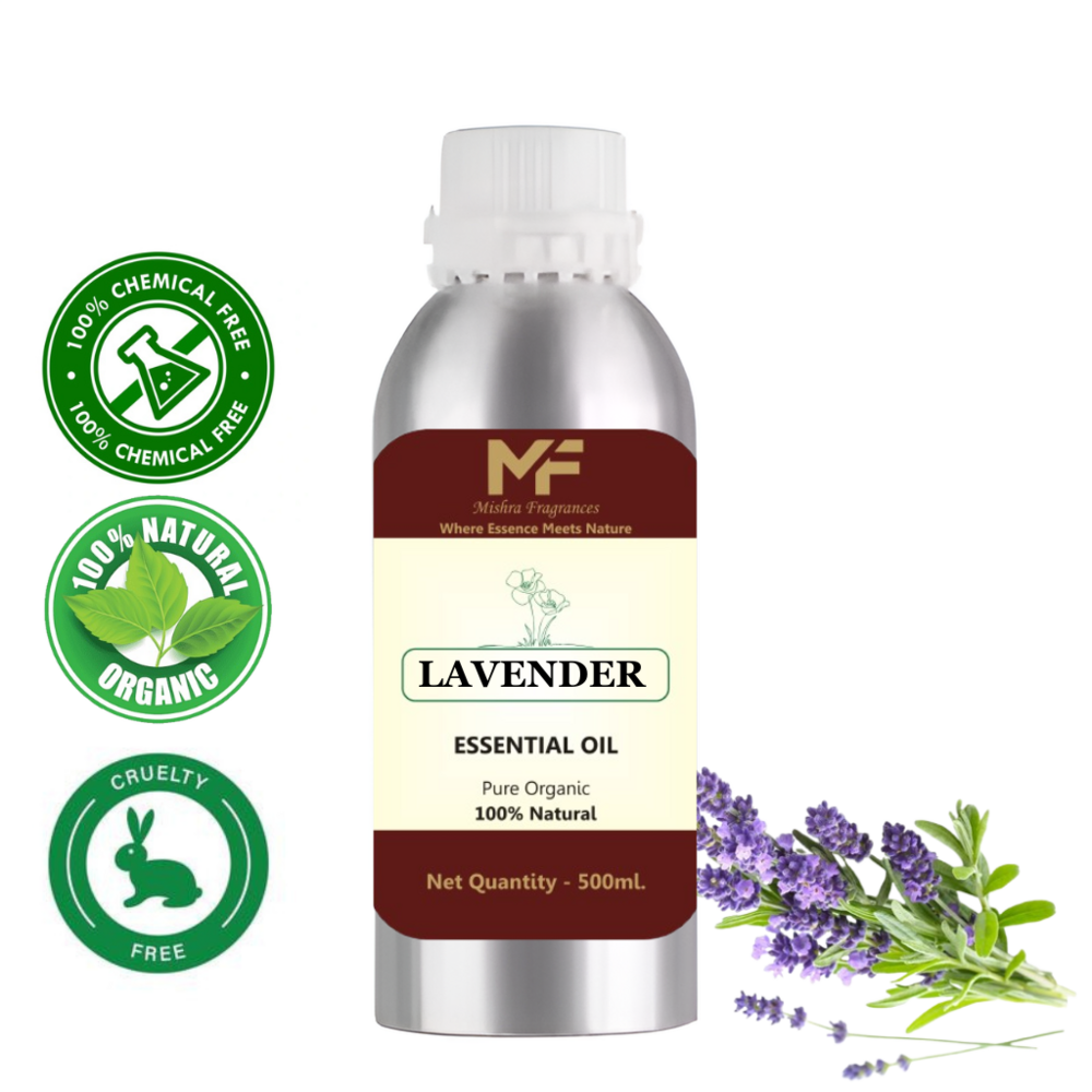 Pure Lavender Essential Oil - 1 Fl Oz, Clear to Pale Yellow Color, Floral Fresh Aroma | 80-99% Purity, Ideal for Aromatherapy, Massage, and Skincare