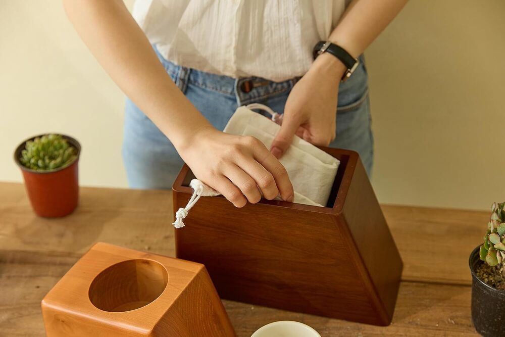 Plant Wood Cremation Urn for Ashes