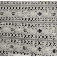 Knitted Raschel Fabric Lace Net Fabric - Attributes: Washable