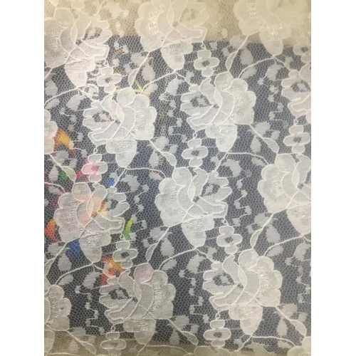 Flower Soft Net Fabric - Attributes: Washable