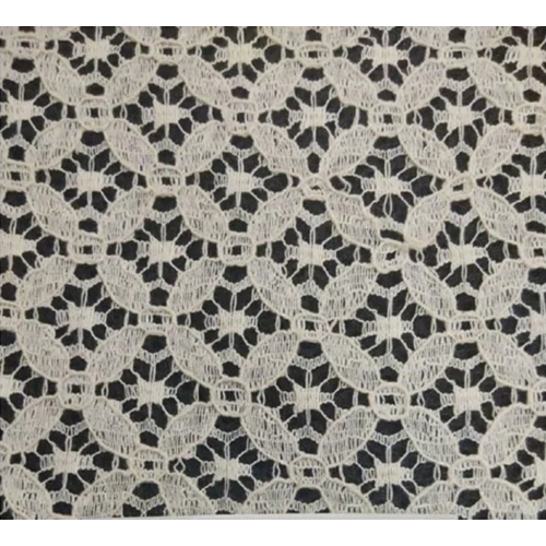 Cotton Lace Net Fabric - Attributes: Washable