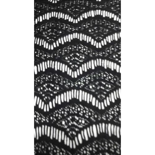 Polyester Jhalar Lace Net Fabric - Attributes: Washable