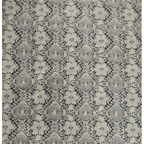 Embroidery Lace Net Fabric - Attributes: Washable