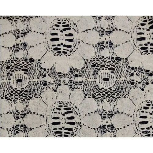 Flower Lace Fabric - Attributes: Washable