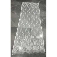 Raschel White Net Dupatta - Net Fabric, Elegant Embroidered Design, Lightweight for All Seasons, Washable, Ideal for Traditional Indian Dresses