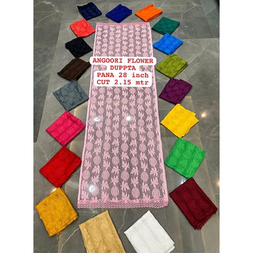 Ladies Scarf Net Dupatta - Color: Various Available