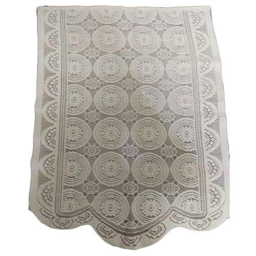 White Sofa Furnishing Net Fabric - Material: Cotton