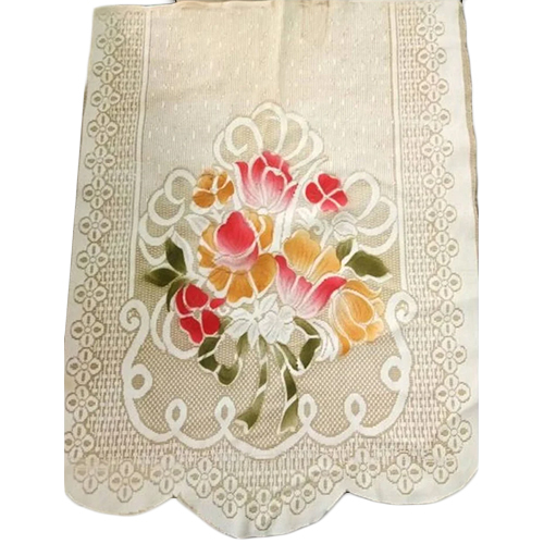 Printed Sofa Cover Net Fabric - Color: Multi Colour