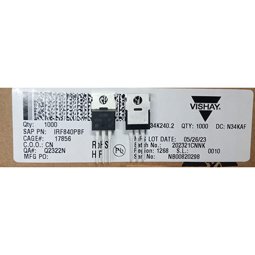 IRF840PBF Infineon Mosfet Transistor