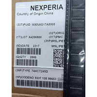 74hct245d Nexperia Bus Transceiver Ic - Standard Size, Black Color | Electric Power Supply, Industrial Usage, Warranty Included