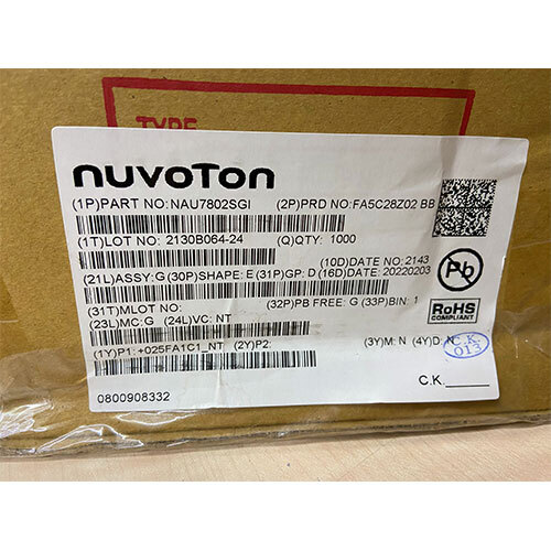 NAU7802SGI Nuvoton Microchip Microcontroller