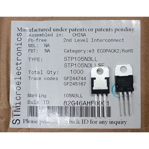 Stm Stp105N3Ll Stm Integrated Circuit - Size: Standard