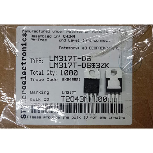 STM LM317T-DG STM Integrated Circuit