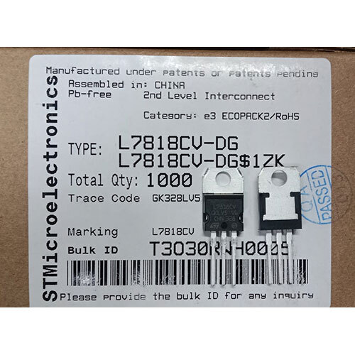 STM L7818CV-DG STM Integrated Circuit