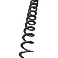Spring Steel Spring Conveyor Spring, For Industrial - Carbon Steel, Flexible Screw Conveyor | Black Color, 1 Year Warranty