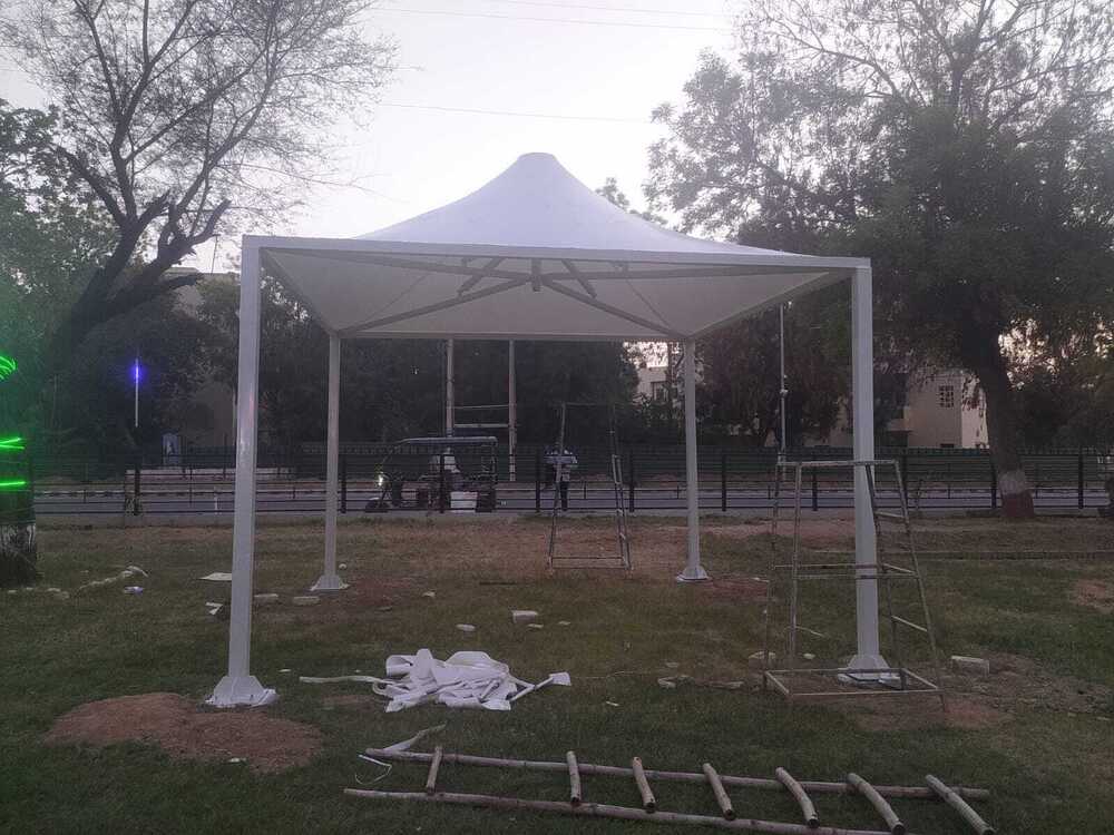 Tensile Gazebo Structure - Material: Polyester