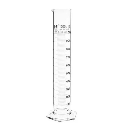 1000 Ml Borosilicate Measuring Cylinder - Color: Transparent