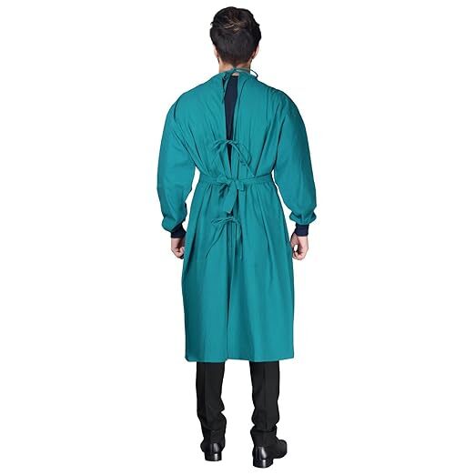 Imprevious Surgeon Gown - Free Size | Durable Lightweight Material Enhanced Fluid Resistance