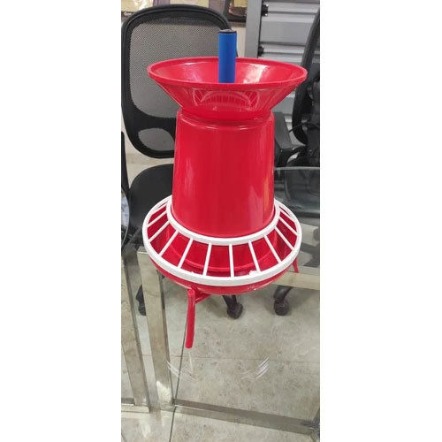 Pvc Poultry Feeder (Male) - Color: Red