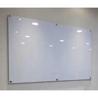 Ceramic Glass Writing Board - Durable Aluminium, Rectangular Shape, Classic White Color - Smooth Writing Surface, Easy Cleaning & Maintenance