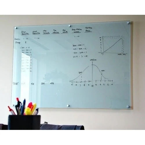 Glass Writing Board - Color: White