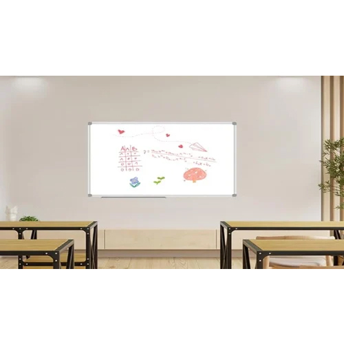12X36 Inch Ceramic Steel Magnetic Whiteboard - Color: White