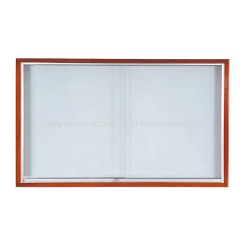 12X36 Inch Wooden Glass Marker Board - Color: White