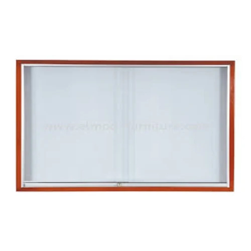 12X36 Inch Wooden Glass Marker Board - Color: White