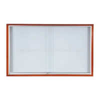 12x36 Inch Wooden Glass Marker Board - Color: White