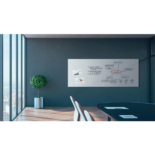 Glass White Notice Board