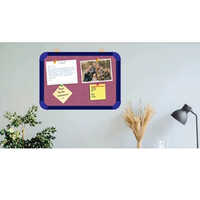 12x18 Inch Blue Pin Up Board - Durable Aluminium, Rectangular Design | Perfect Binding, Available In Multiple Sizes For School Use