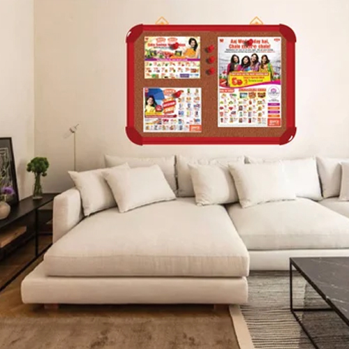 12x24 Inch Red Pin Up Board