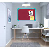 Rectangular 19 Inch Pin Up Notice Board - Durable Aluminum , Versatile Indoor Use For Home, School, Office Displays
