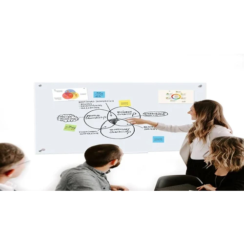 96x48 Inch Frameless Glass Writing Board